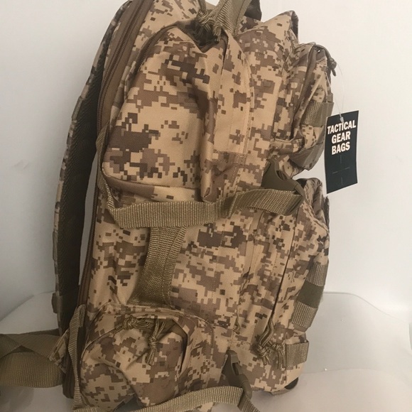 Tan digital Expandable Tactical Backpack - Picture 2 of 4
